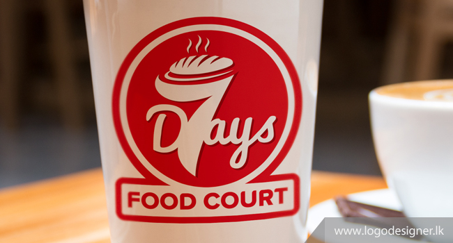 7days Food Court Restaurant Logo designed by logodesigner.lk Sri Lanka