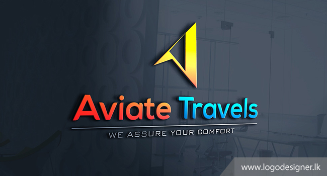 Aviate Travels Logo designed by logodesigner.lk Sri Lanka