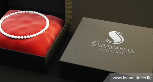 Saravanas Jewellers Box Logo designed by logodesigner.lk Sri Lanka